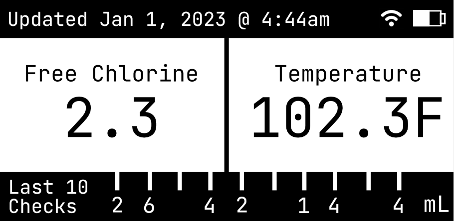 AutoChlorinator™ interface